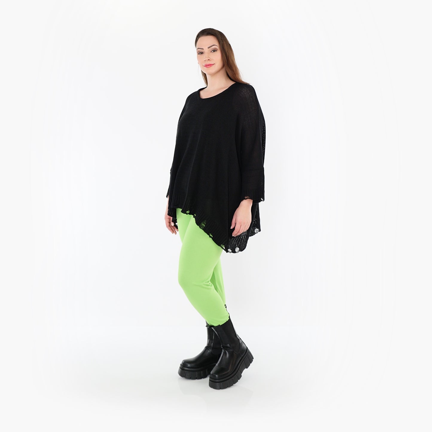 0P100 "BasicLove" Leggings – Apple green