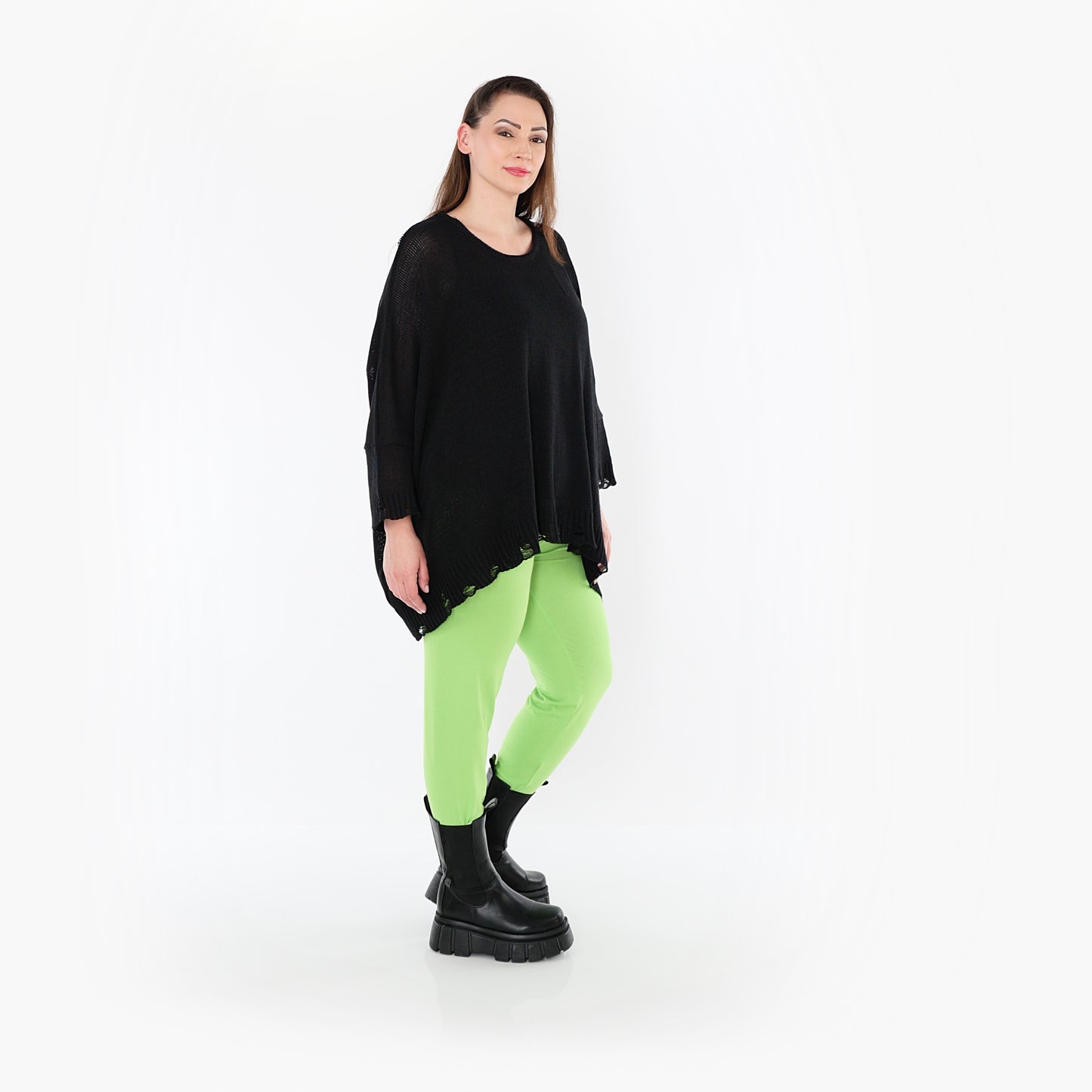 0P100 "BasicLove" Leggings – Apple green