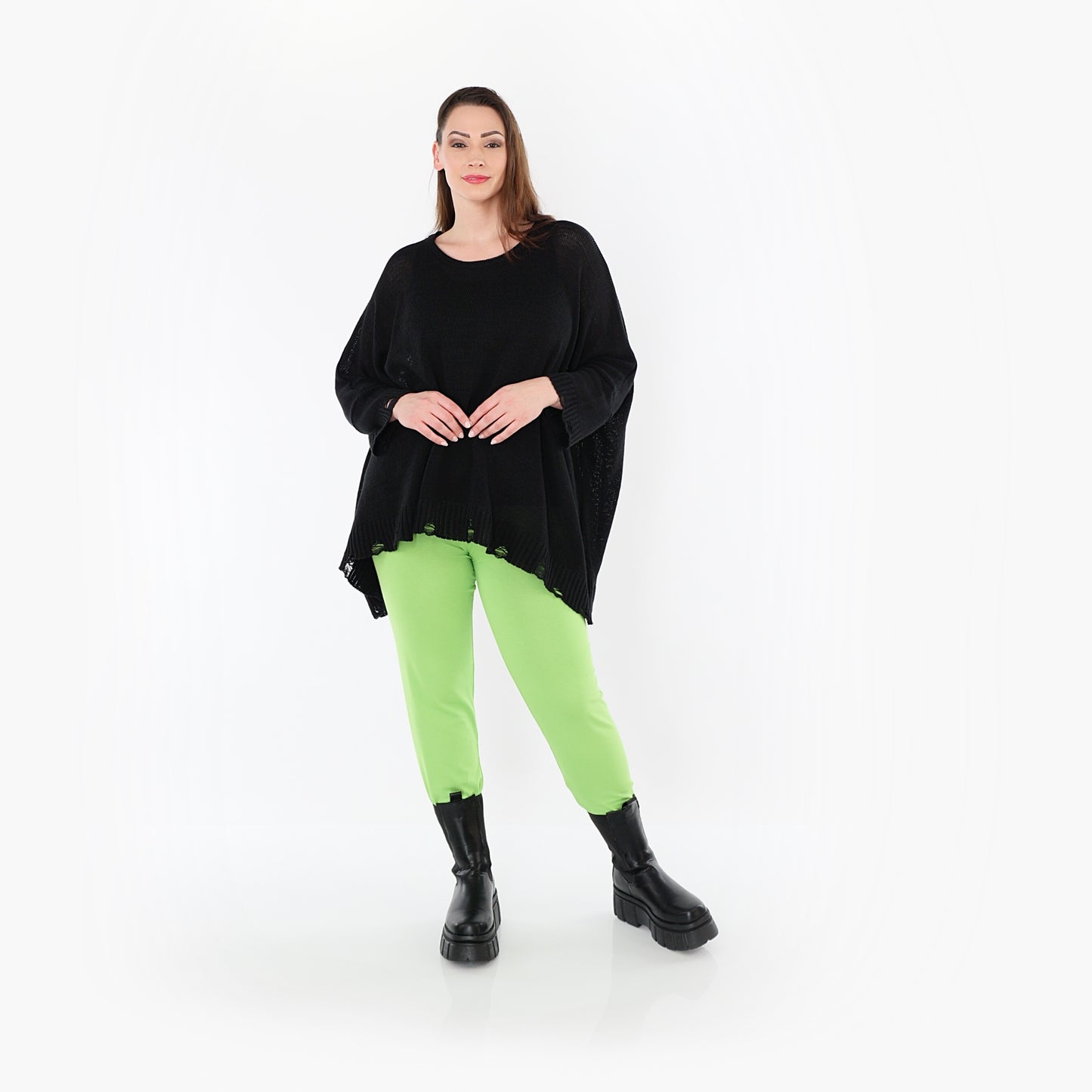 0P100 "BasicLove" Leggings – Apple green