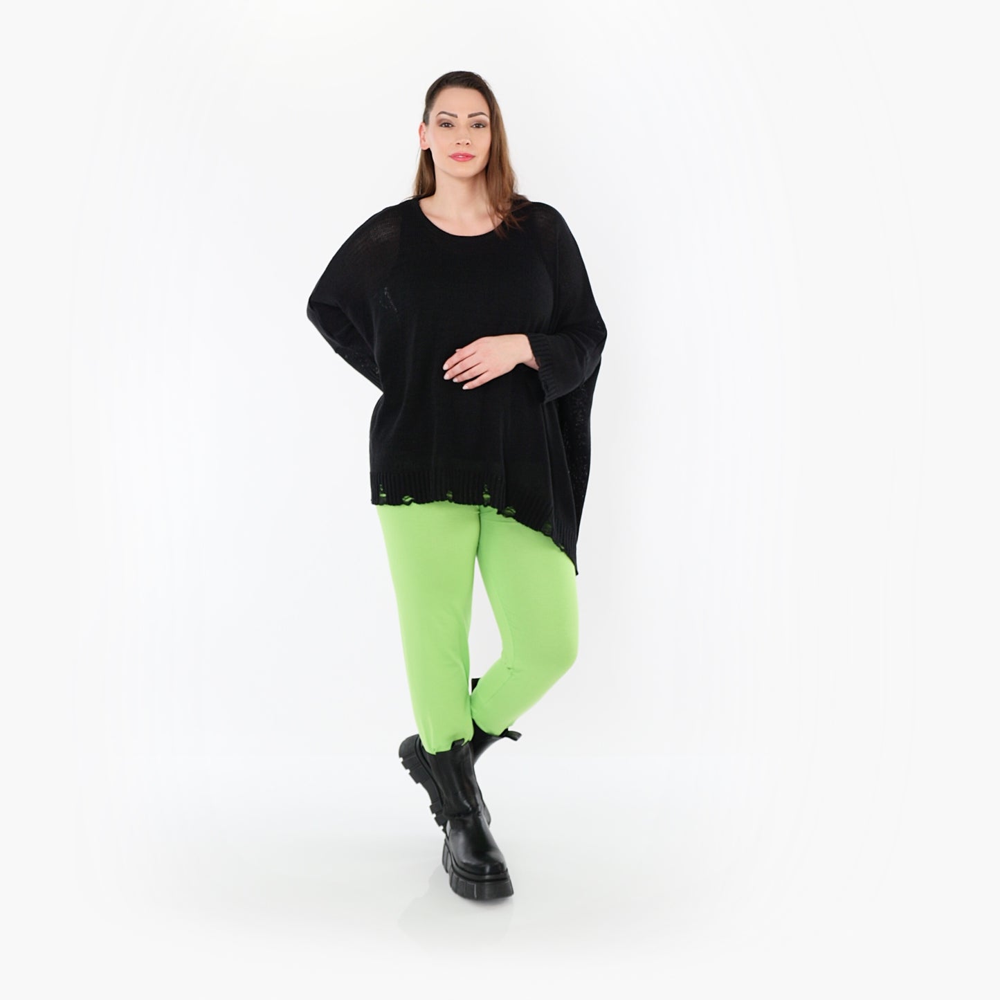 0P100 "BasicLove" Leggings – Apple green