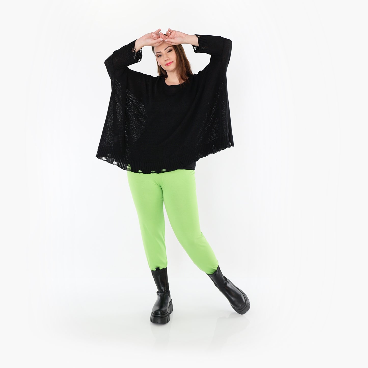 0P100 "BasicLove" Leggings – Apple green
