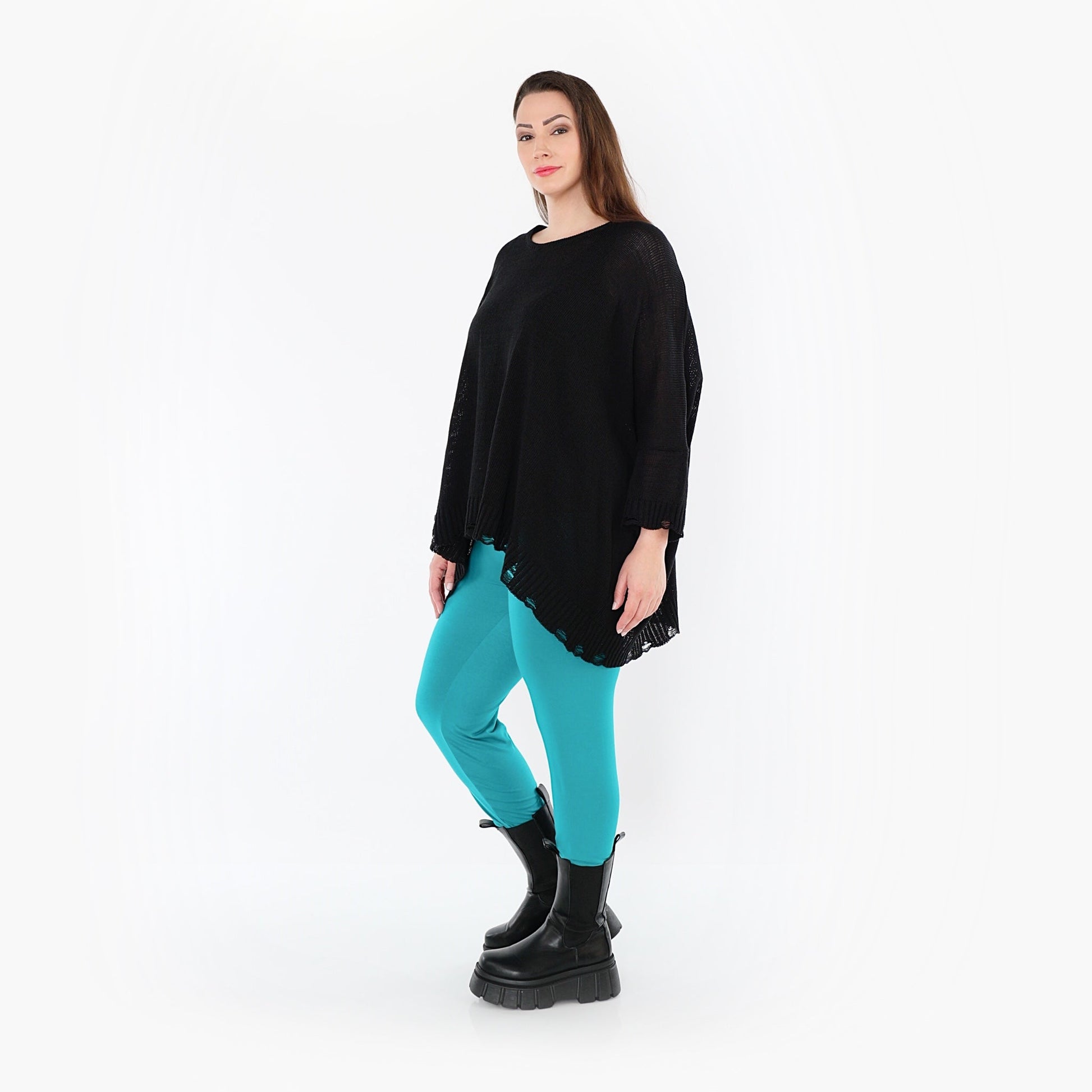0P100 "BasicLove" Leggings – Aqua