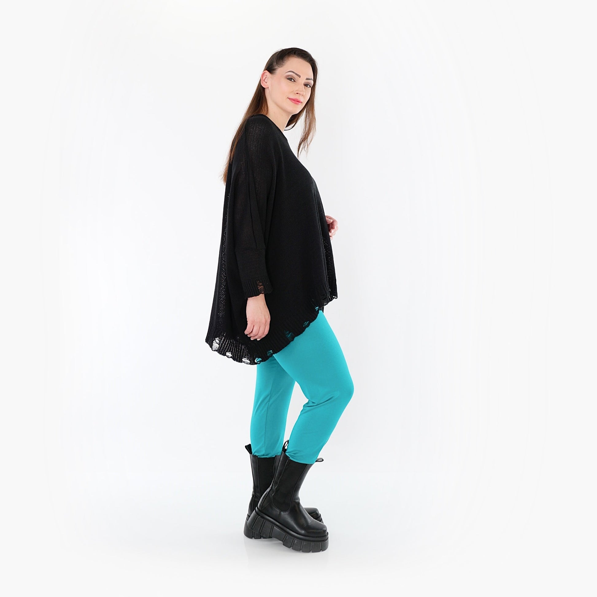 0P100 "BasicLove" Leggings – Aqua