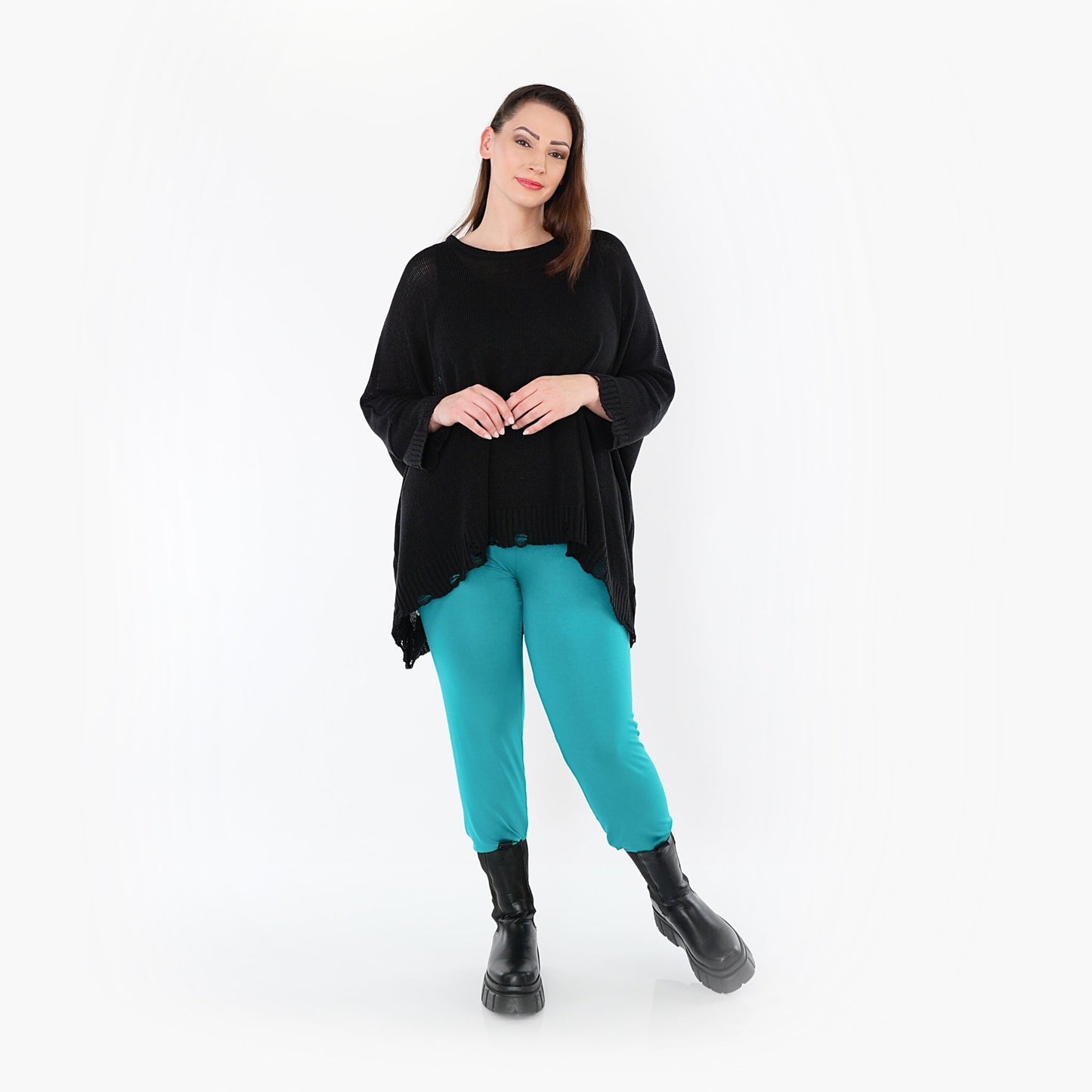 0P100 "BasicLove" Leggings – Aqua