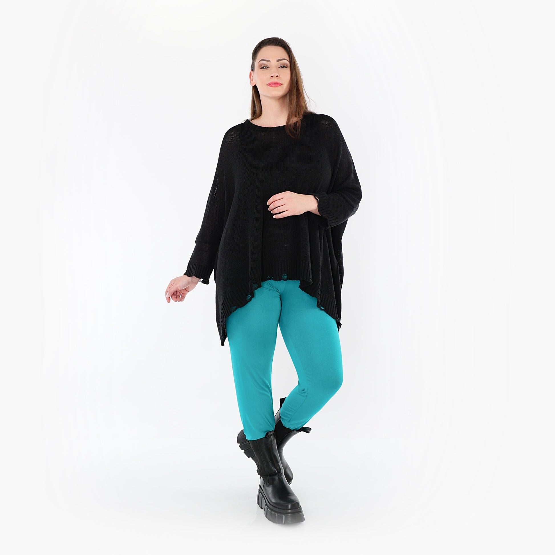 0P100 "BasicLove" Leggings – Aqua