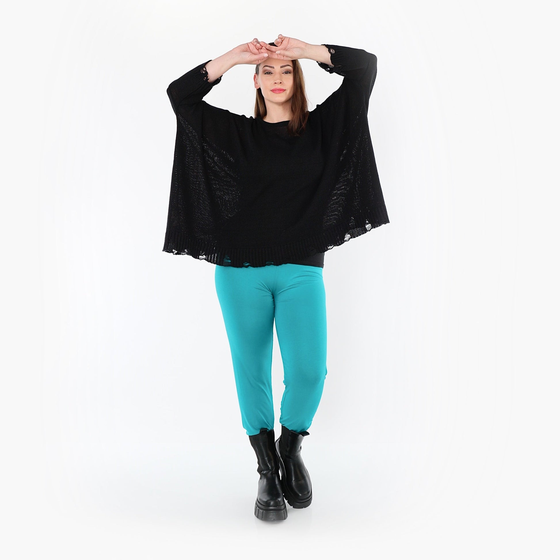 0P100 "BasicLove" Leggings – Aqua