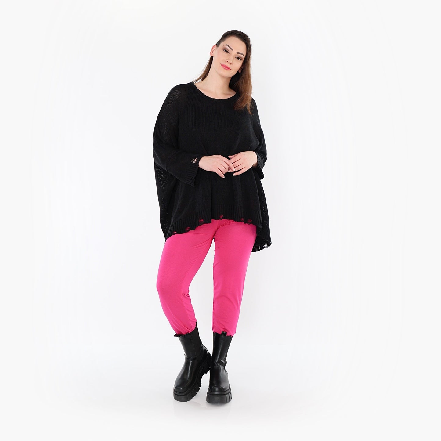 0P100 "BasicLove" Leggings – Fuchsia