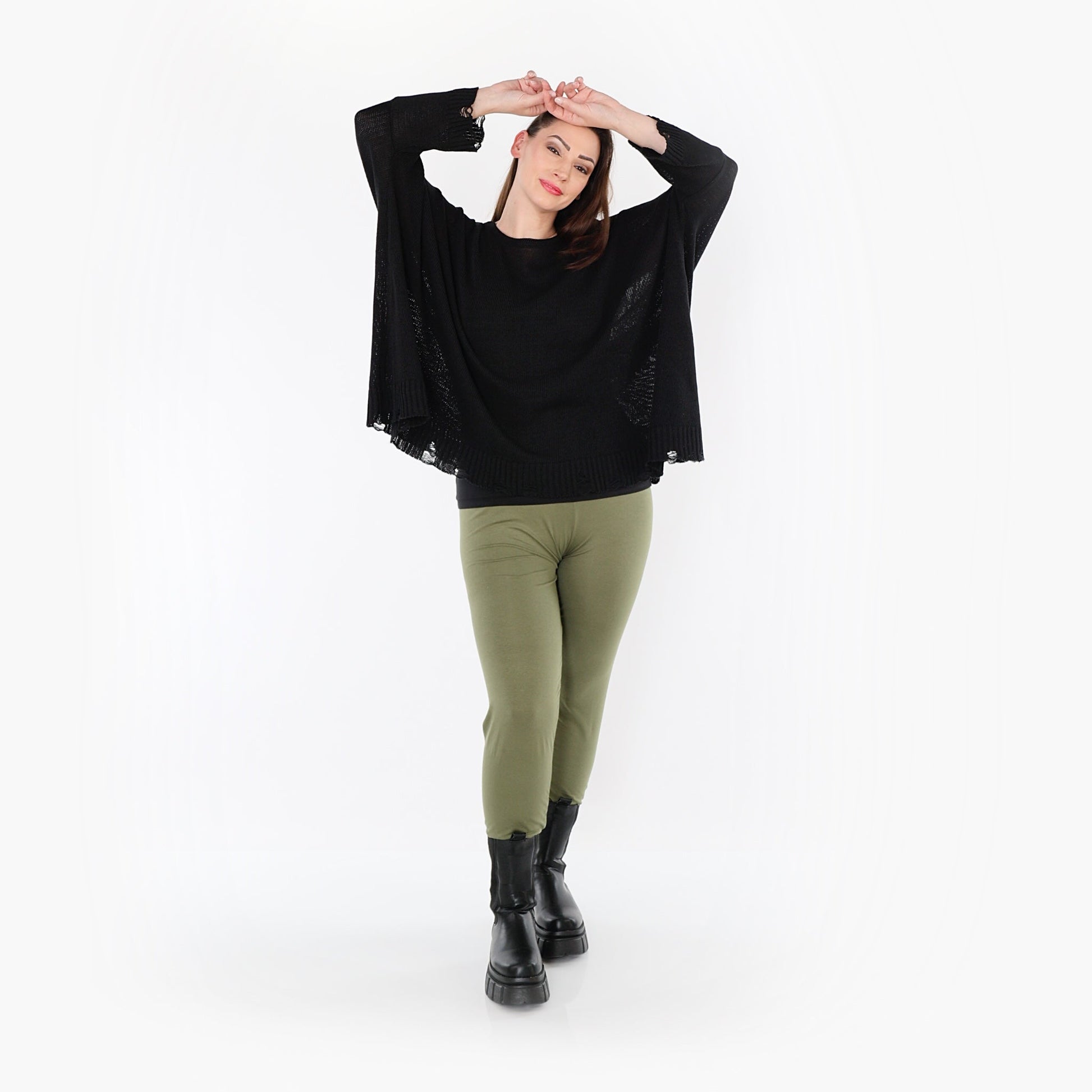 0P100 "BasicLove" Leggings – Olive