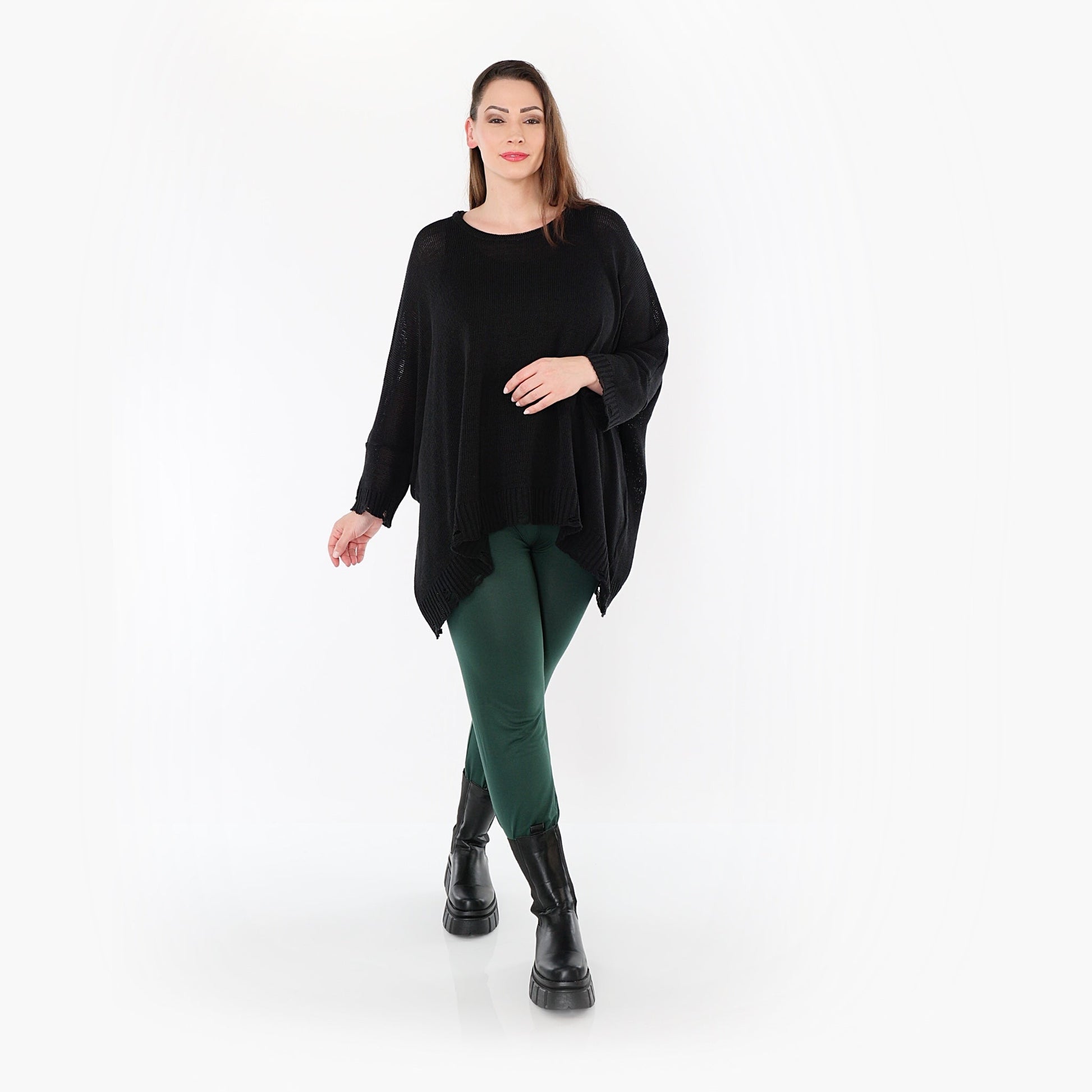 0P100 "BasicLove" Leggings – Smaragd