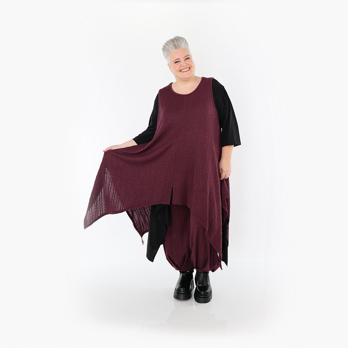 Akh 1532 03067 Dress Burgundy 6