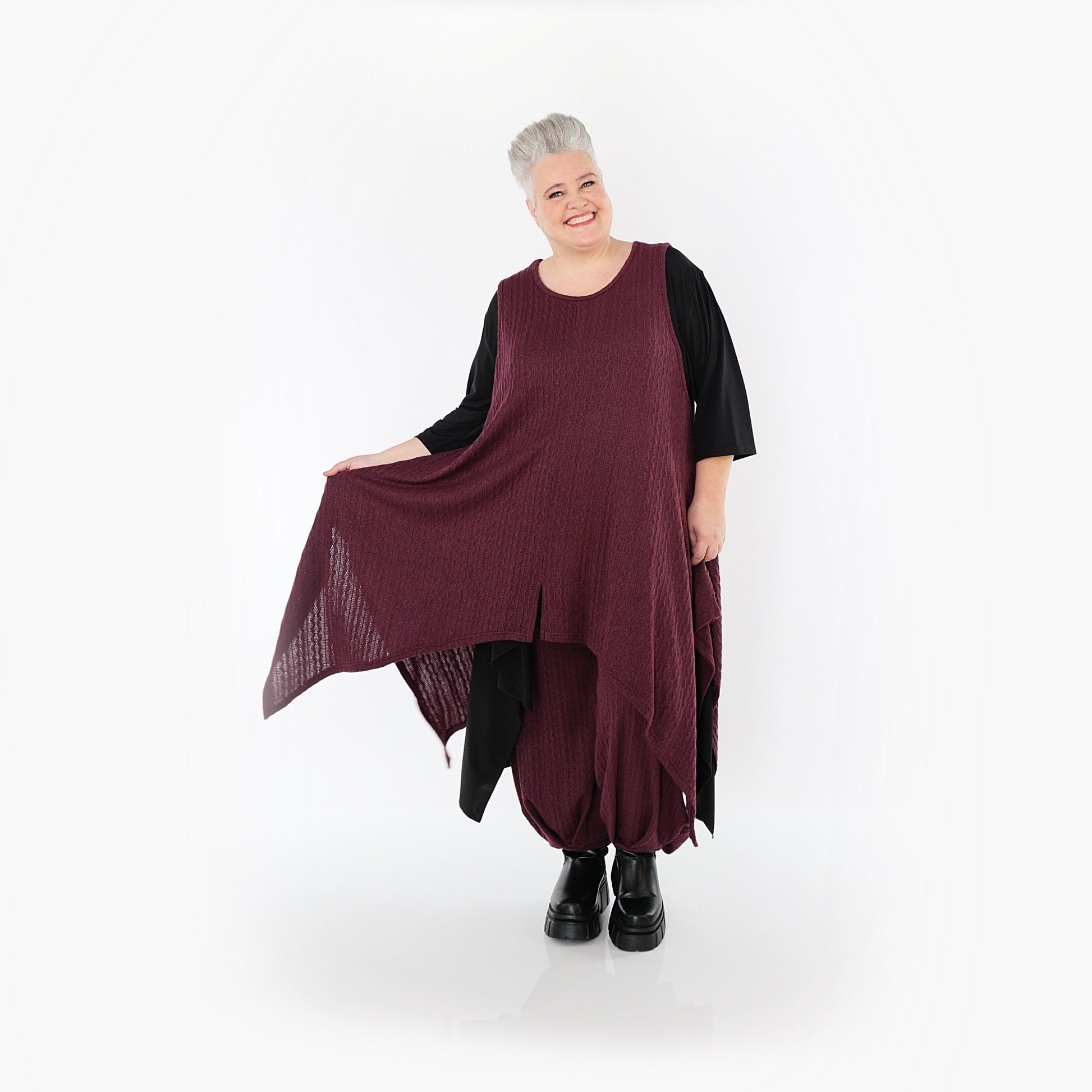 Akh 1532 03067 Dress Burgundy 6