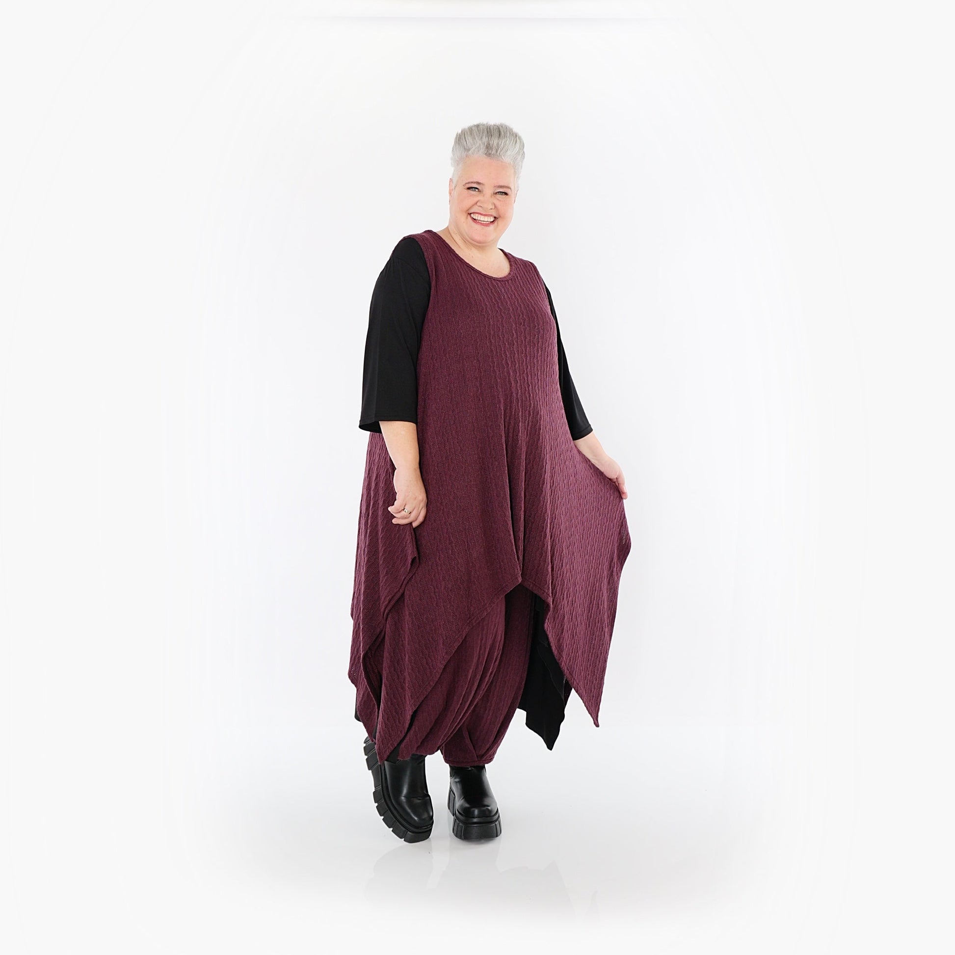 Akh 1532 03067 Dress Burgundy