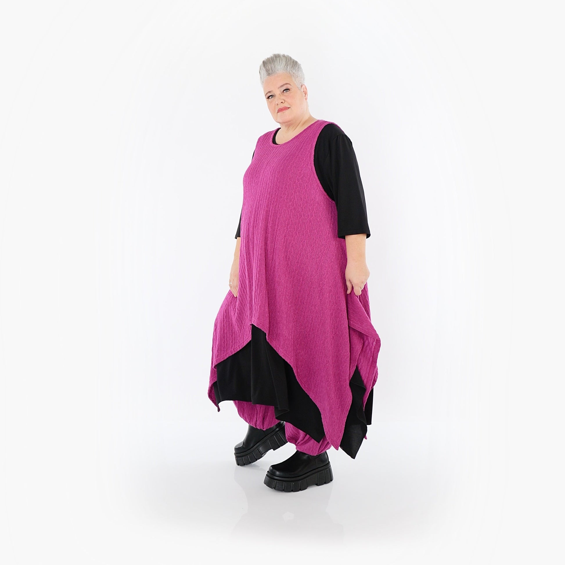 Akh 1532 03067 Dress Fuchsia 2