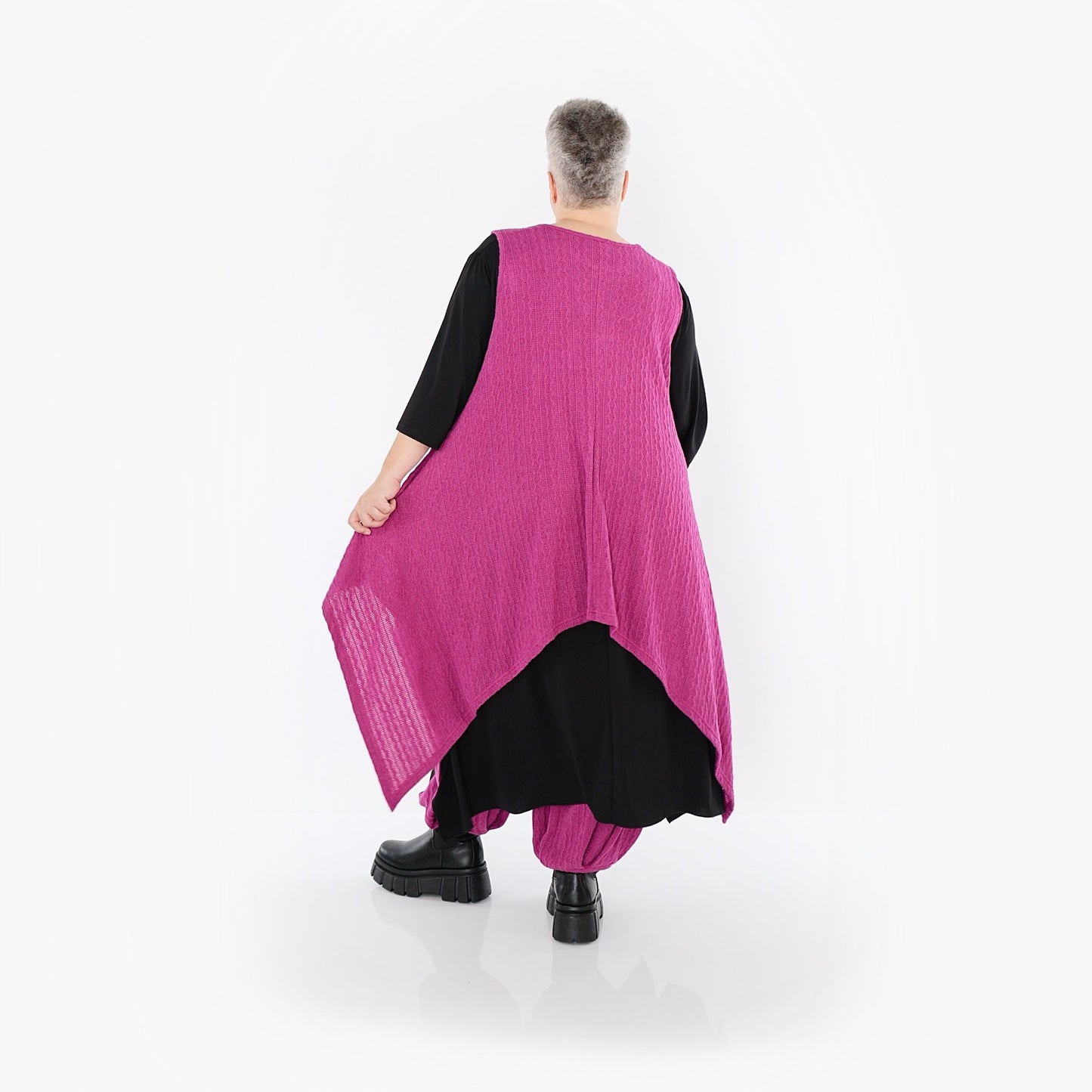 Akh 1532 03067 Dress Fuchsia 3