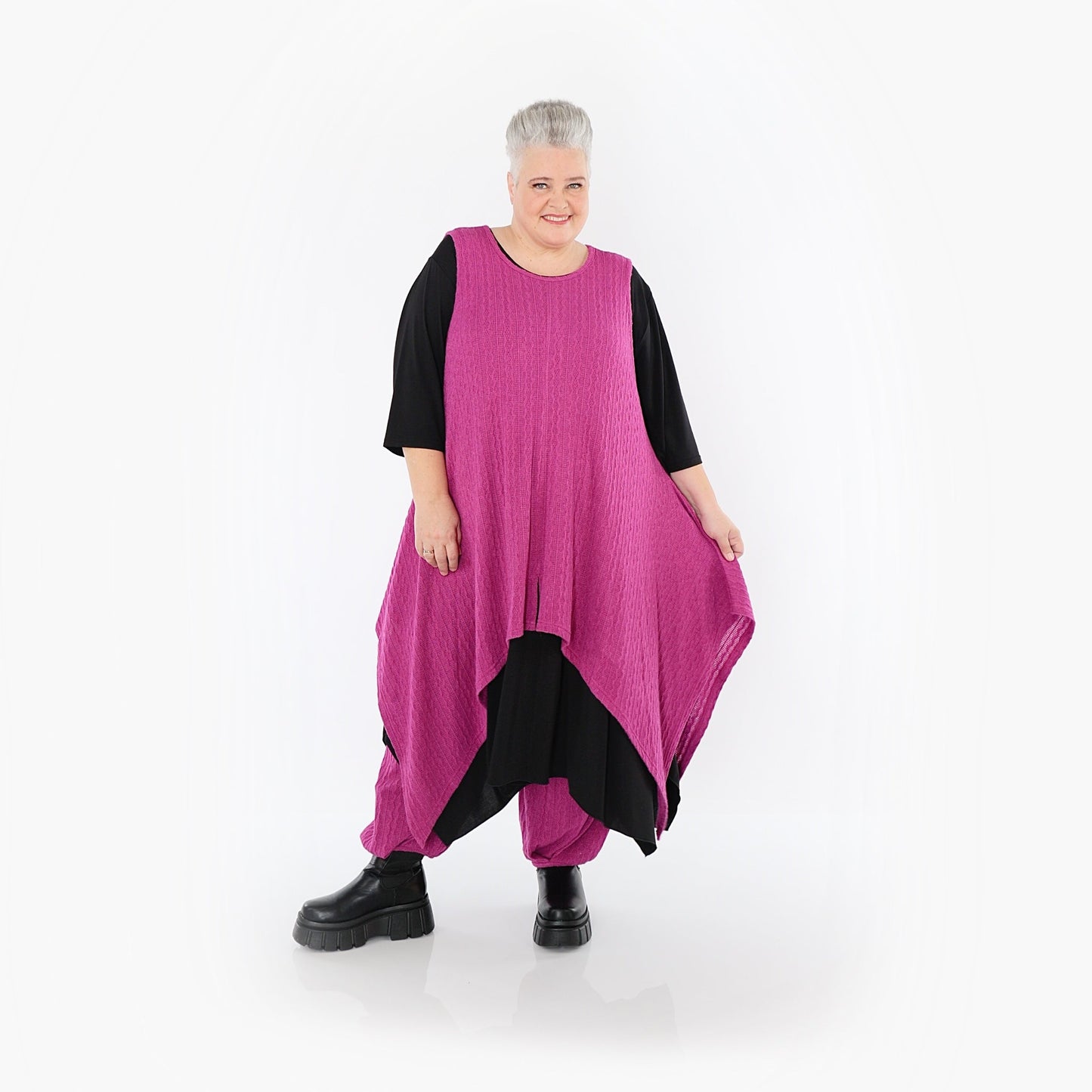 Akh 1532 03067 Dress Fuchsia 5