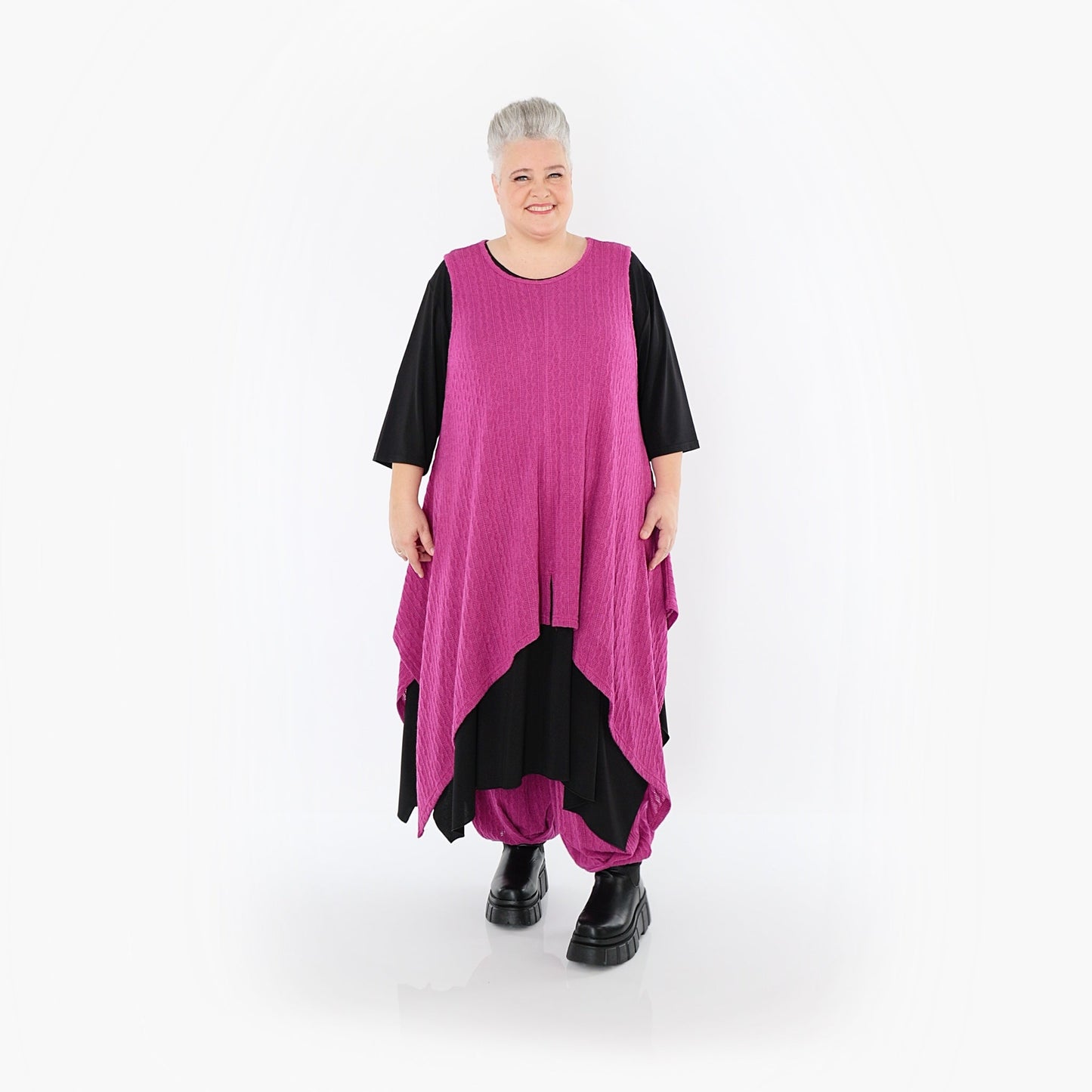 Akh 1532 03067 Dress Fuchsia