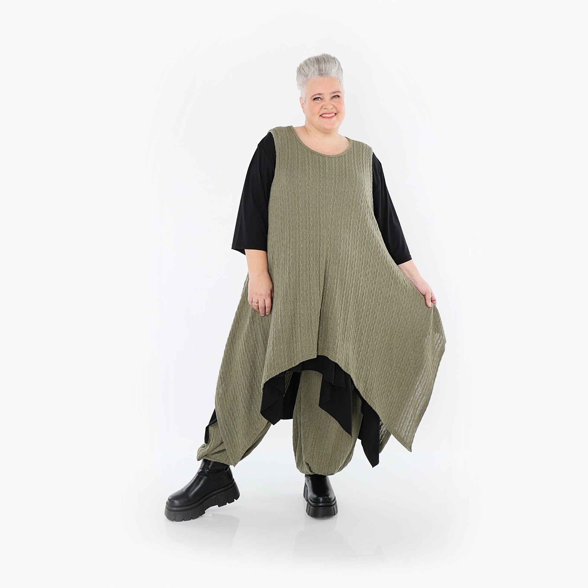 Akh 1532 03067 Dress Olive 5