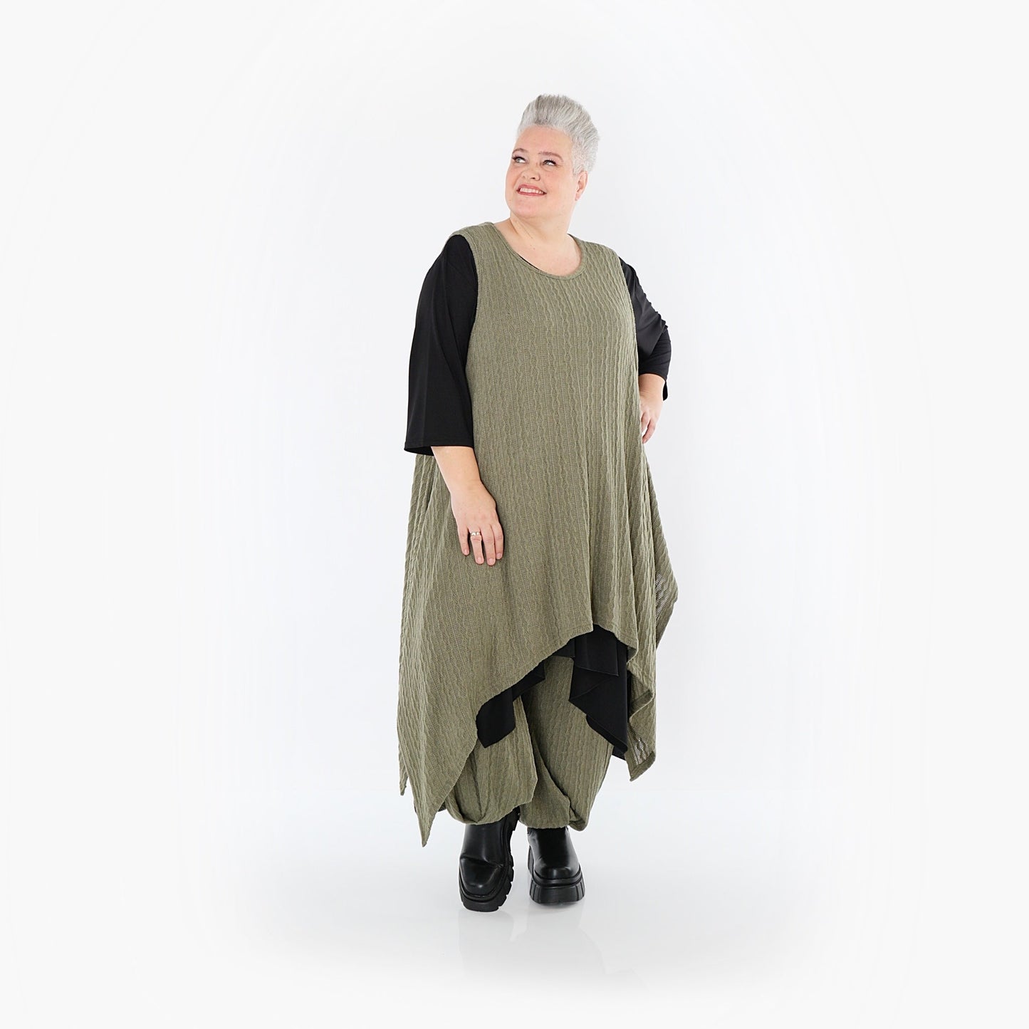 Akh 1532 03067 Dress Olive 9