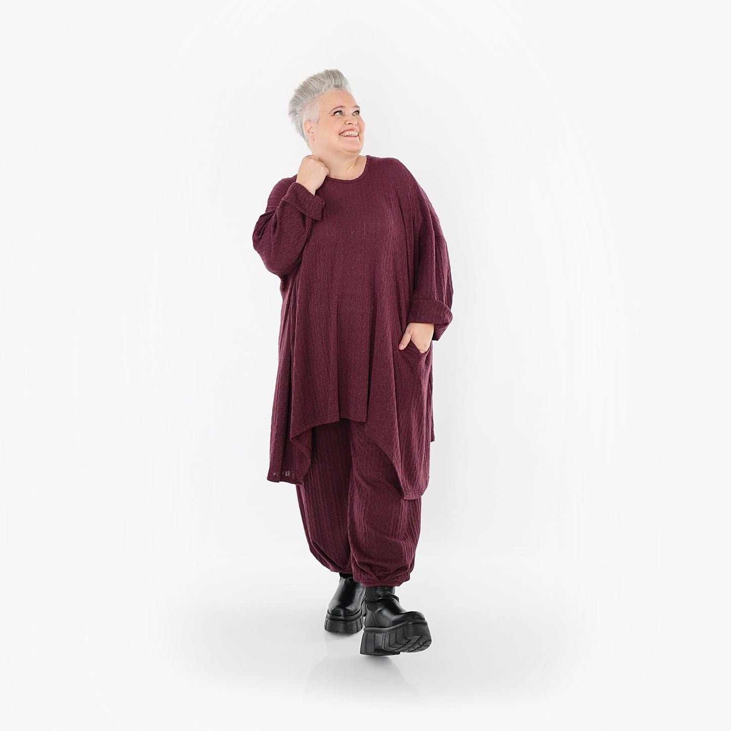 Akh 1532 07014 Shirt Burgundy 7