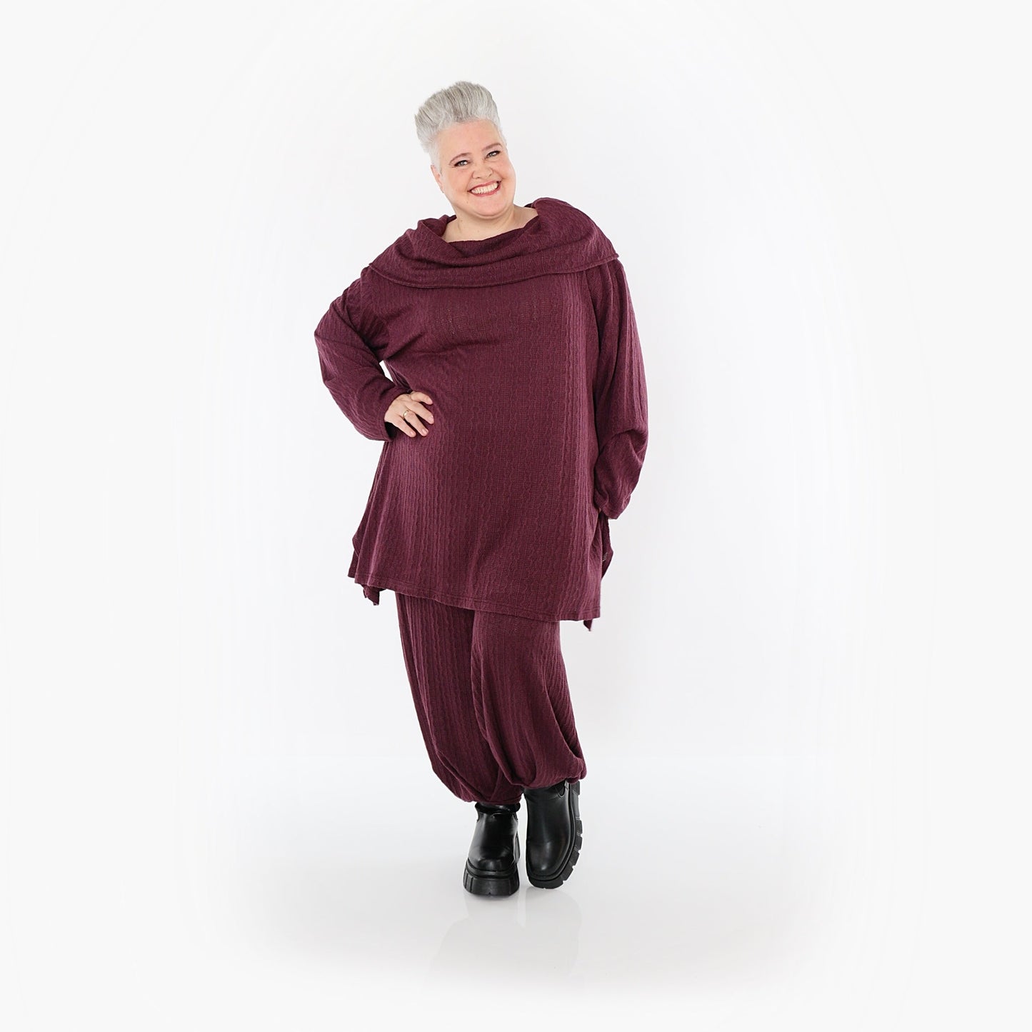 Akh 1532 07145 Shirt Burgundy 2