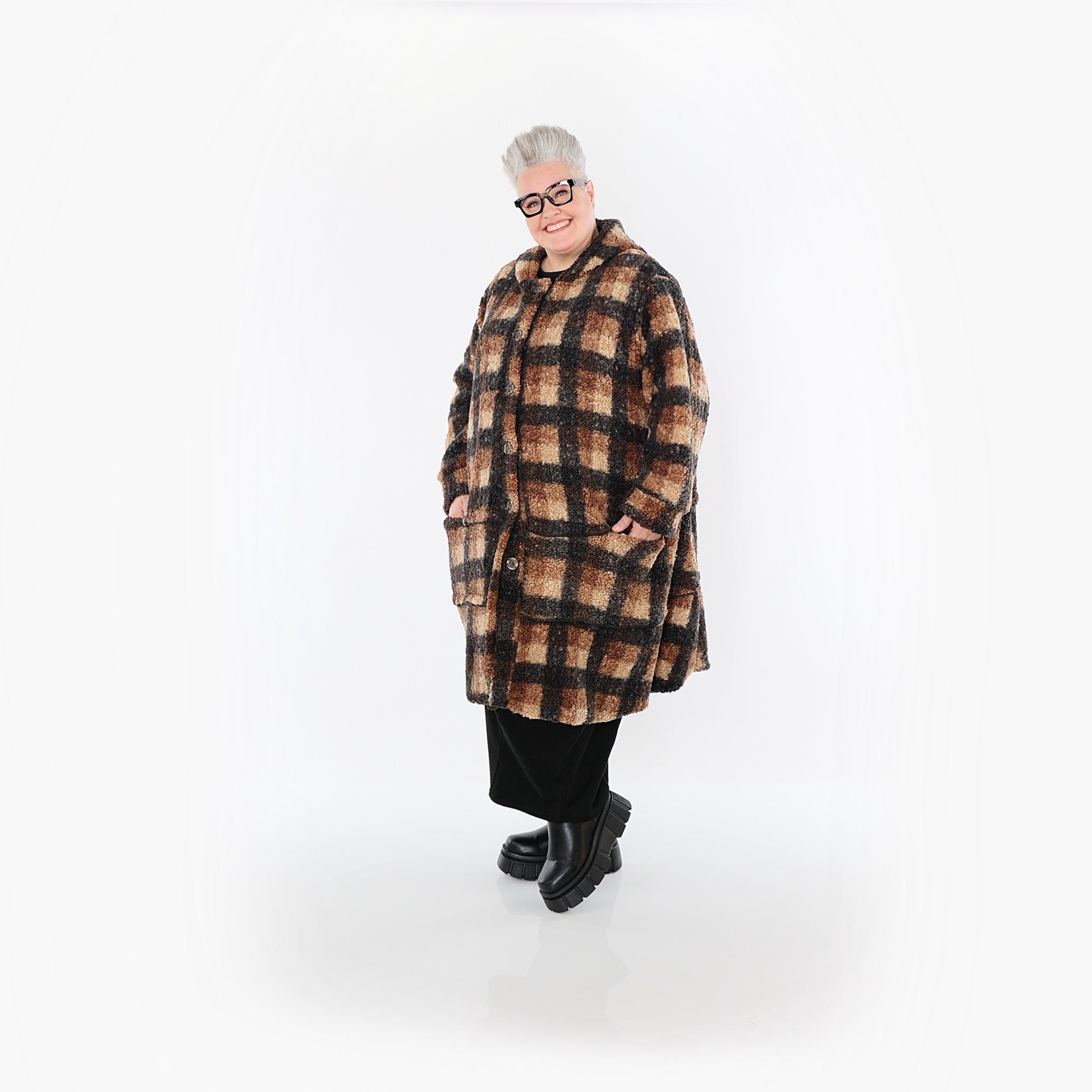 Akh 1535 02225 Jacket Cognac Beige Grey 4