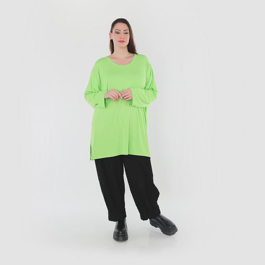 07054 "BasicLove" Shirt – Apple green